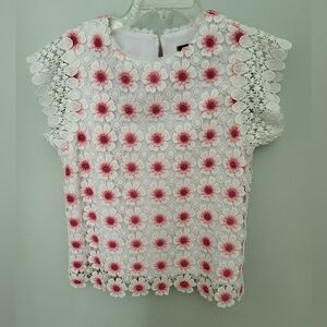 J crew Women crochet floral Sleeveless Top Size XS‎